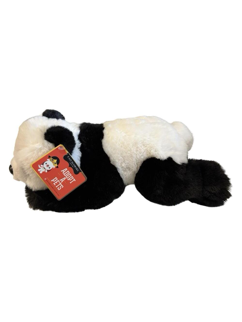 FAO Schwarz Adopt a Pet Aurora Flopsie 15" Panda Plush Stuffed Animal Toy Gift